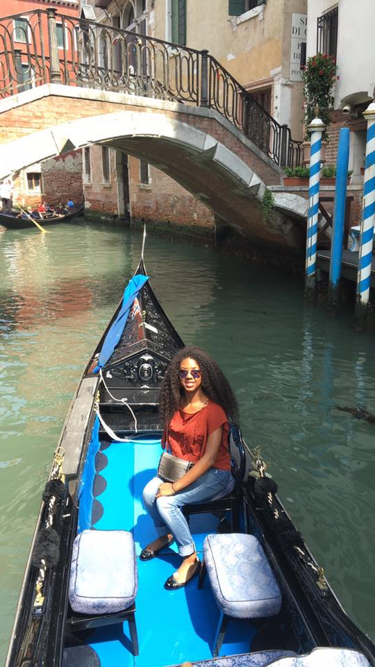 Gondola ride in Venezia