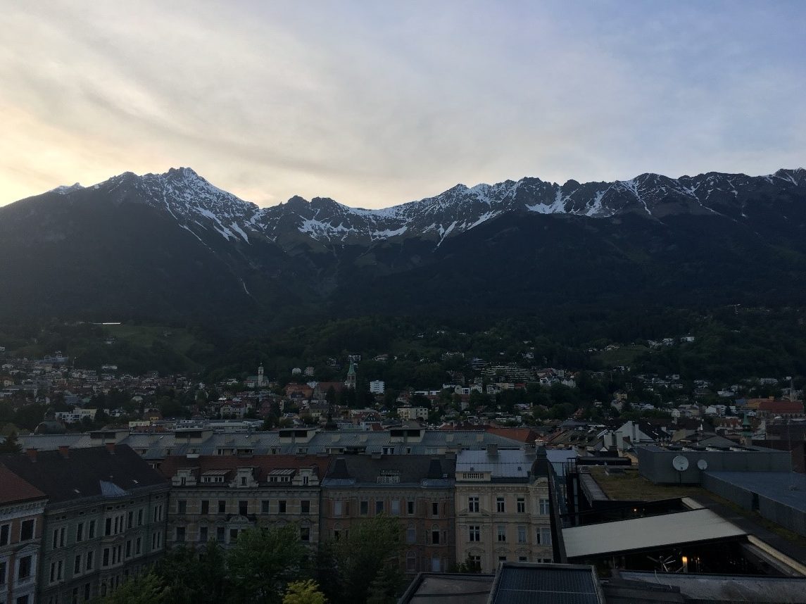 mountain town in europe