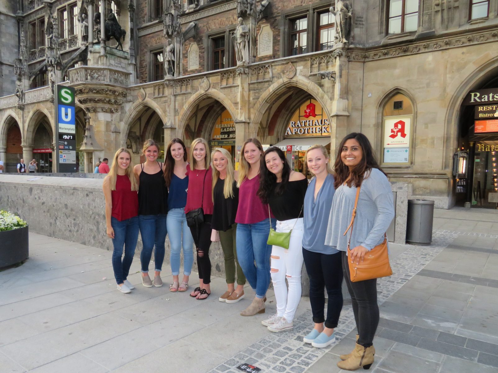 female students studying abroad in Europe
