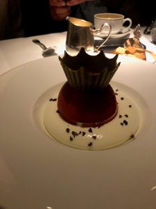 dessert at the ivy in London
