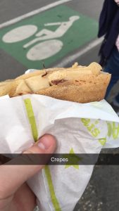Fresh crepes in Paris, France