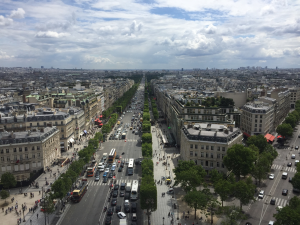 The Champs-Élysées from above