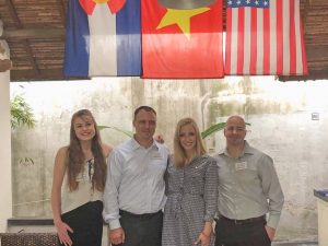 American students visiting Osprey Packs in Vietnam